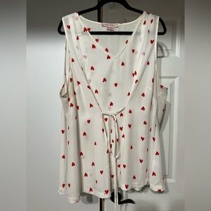 Blouse with hearts